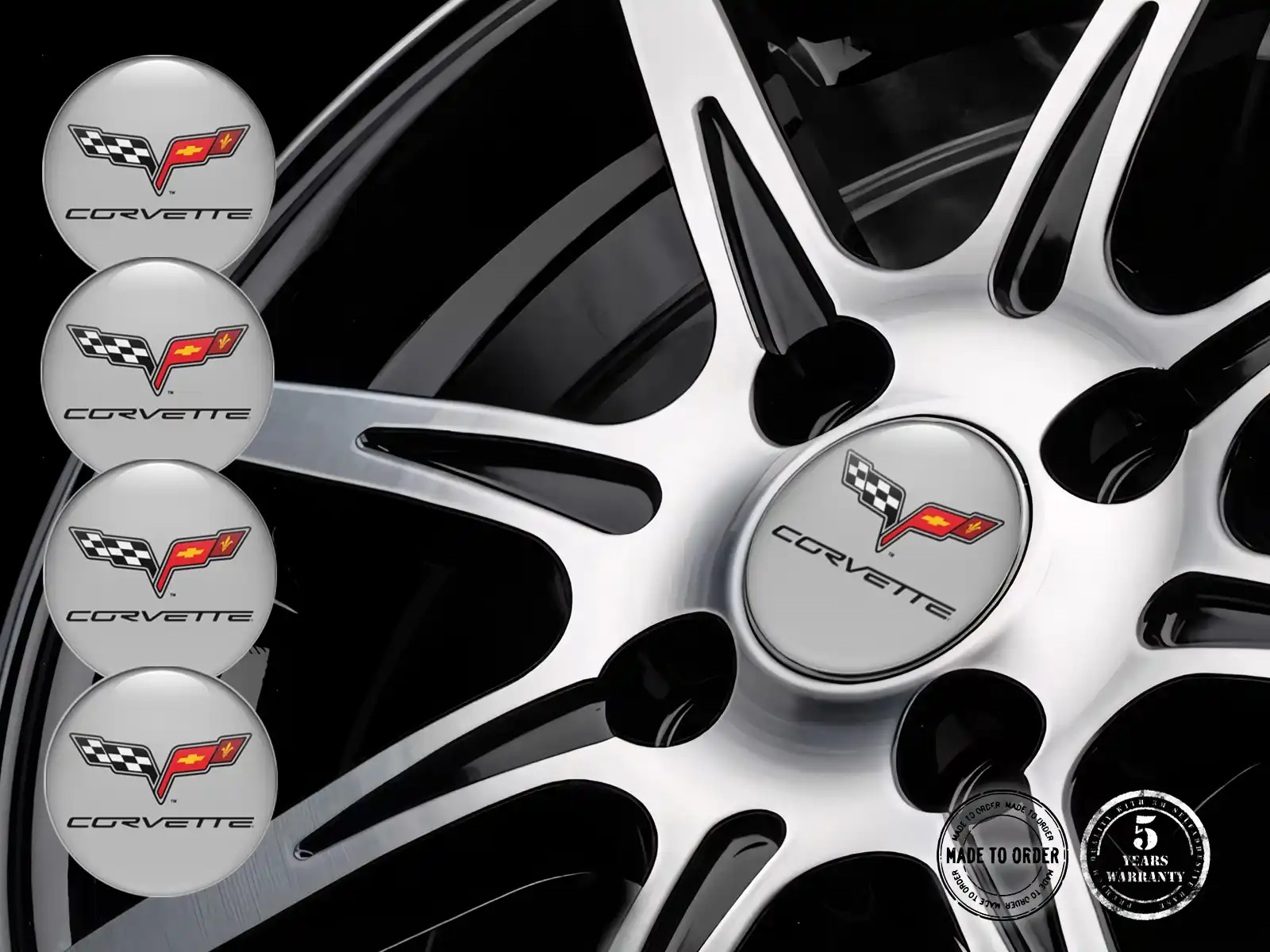 Chevrolet  Felgenaufkleber Edition Epoxy-Dome-Upgrade